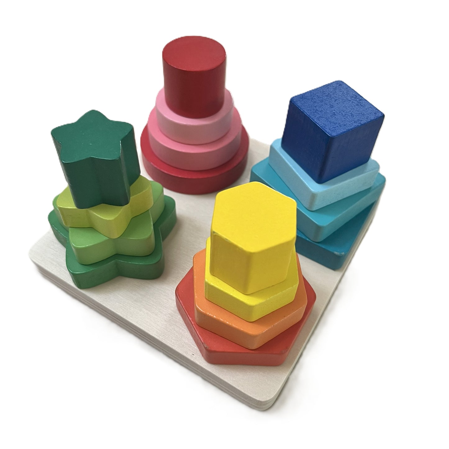 Geometric Four Column Stacker