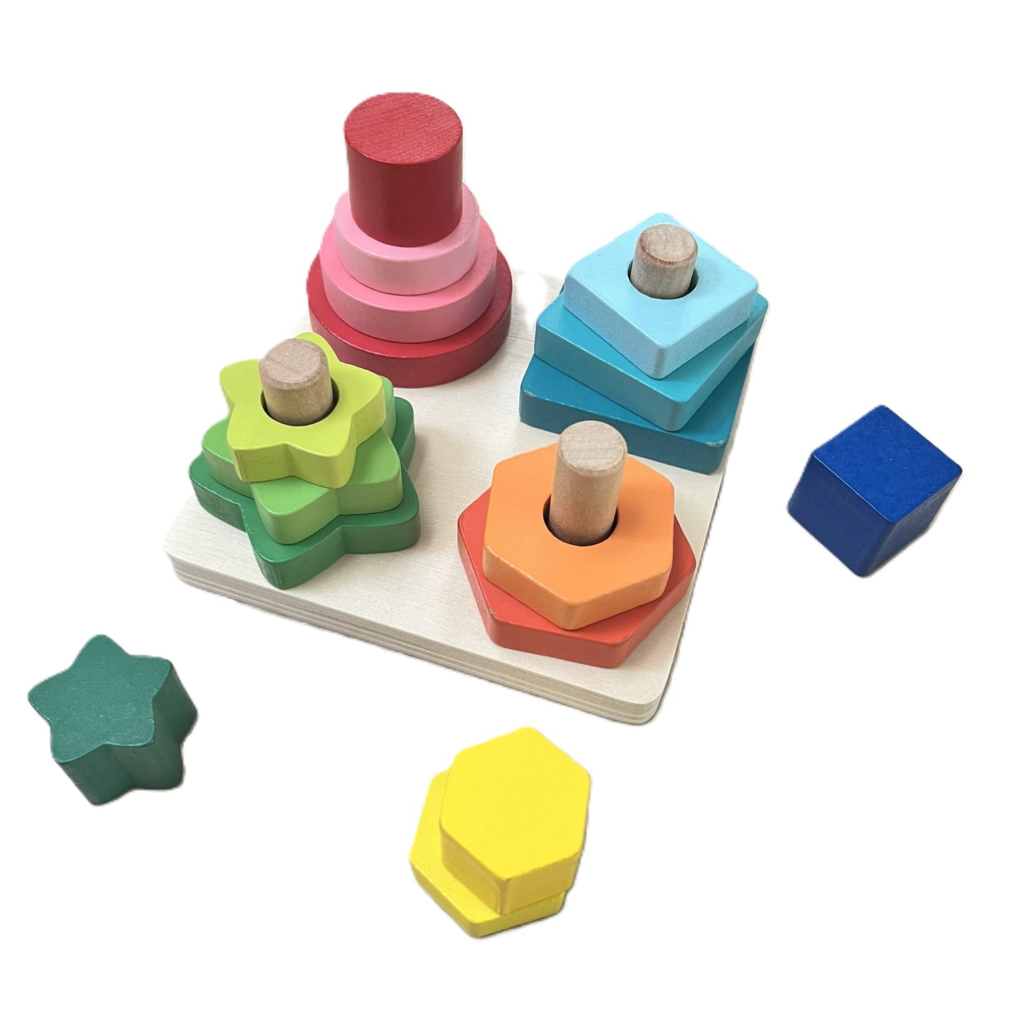 Geometric Four Column Stacker