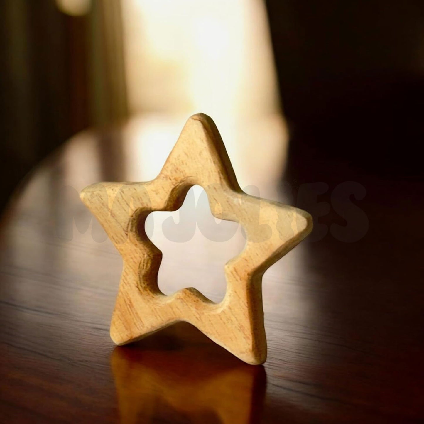 Neemwood Teether - Star/Cloud/Bear/Rabbit/Dove