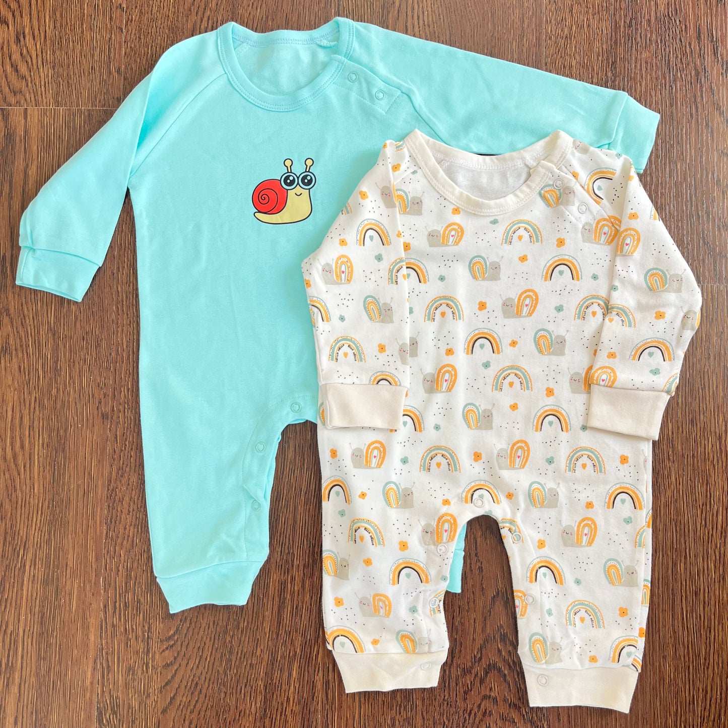 Organic Cotton Rompers (Pack of 2)