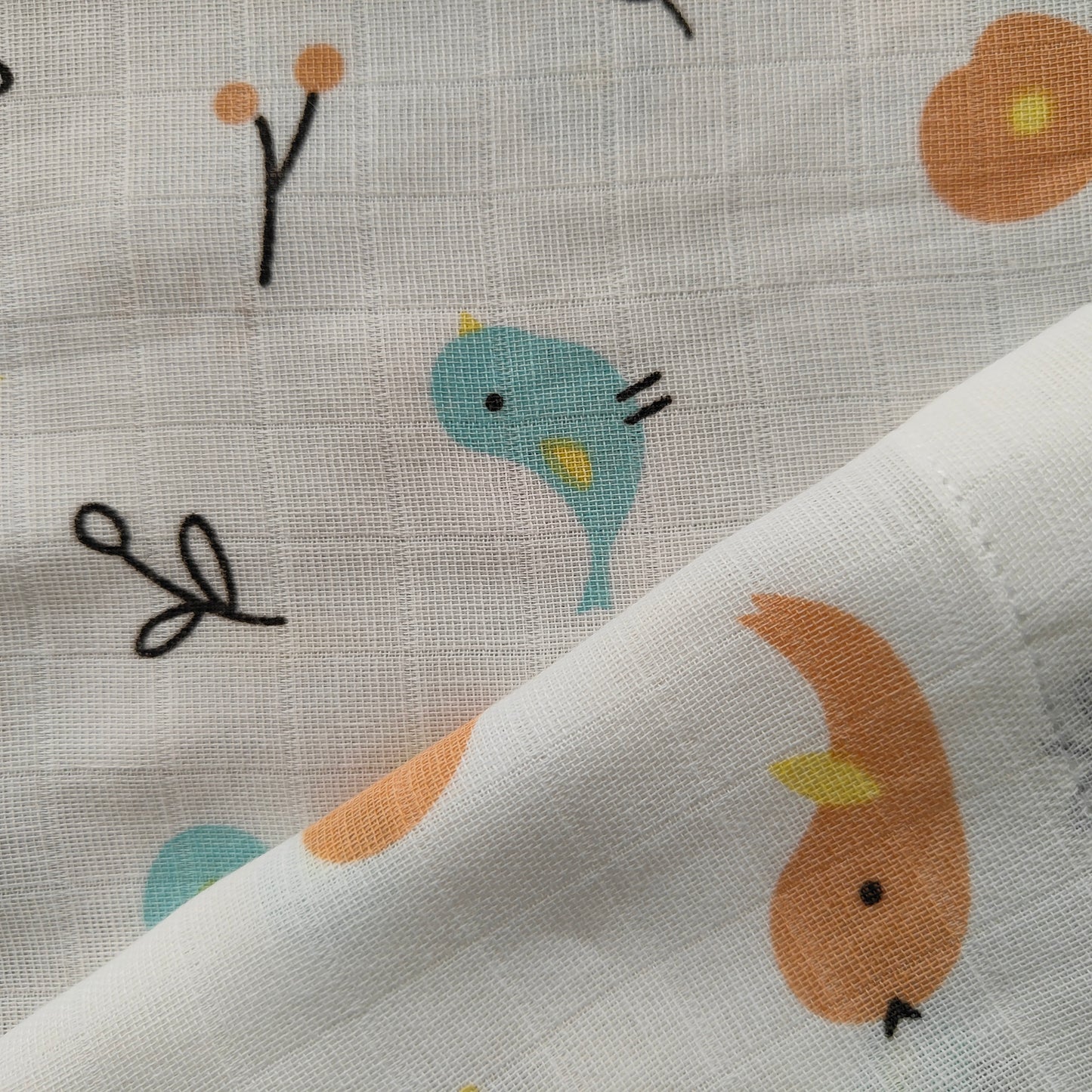 Soft Muslin Zip Frock for Baby Girls (12-24 M) – Breathable Summer Wear with Vibrant Prints