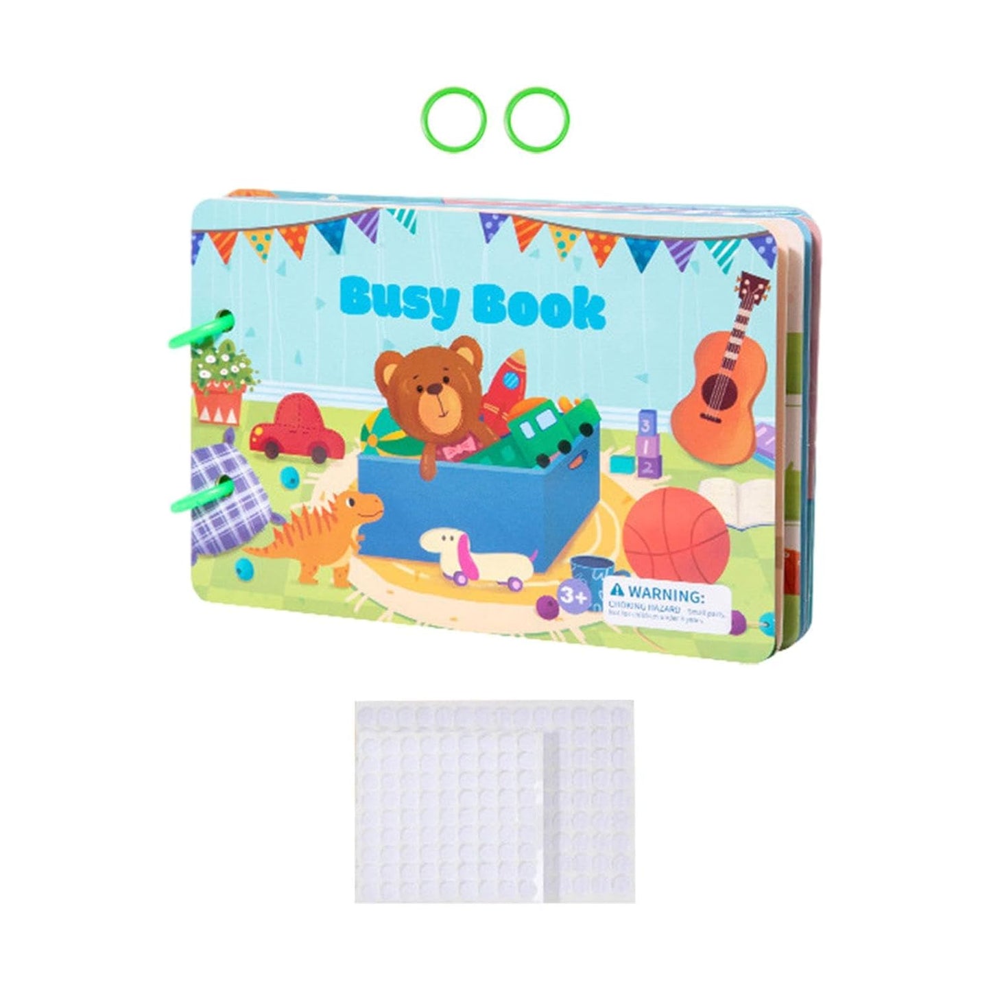 Toddler Busy Book (Reusable Stickers)