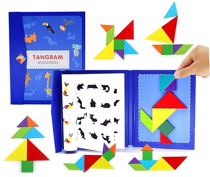 Magnetic Tangram w Patterns Book