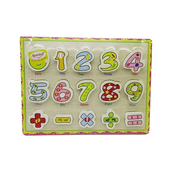 Number/Animal/Transport Peg Puzzle Board