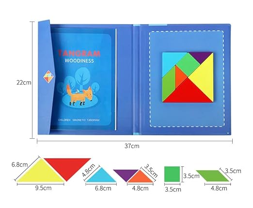 Magnetic Tangram w Patterns Book