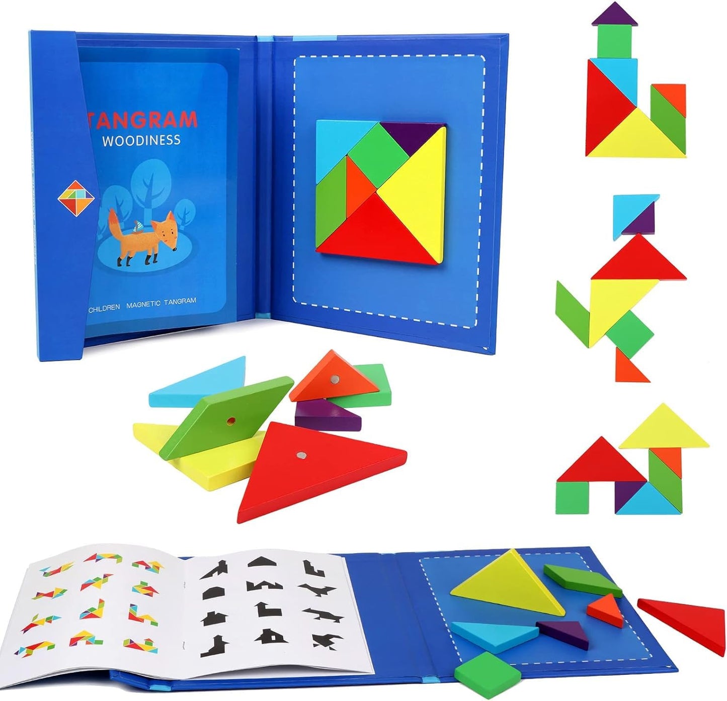 Magnetic Tangram w Patterns Book