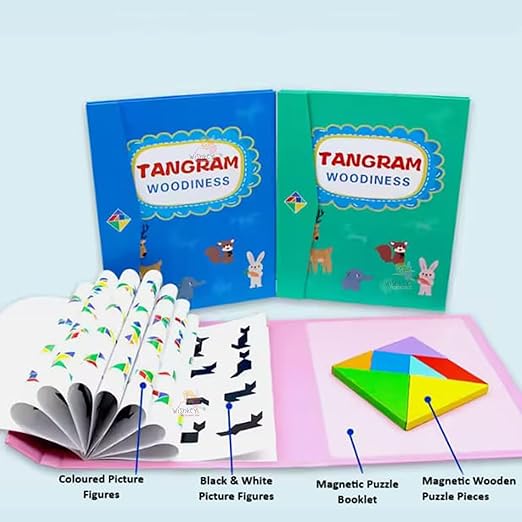 Magnetic Tangram w Patterns Book