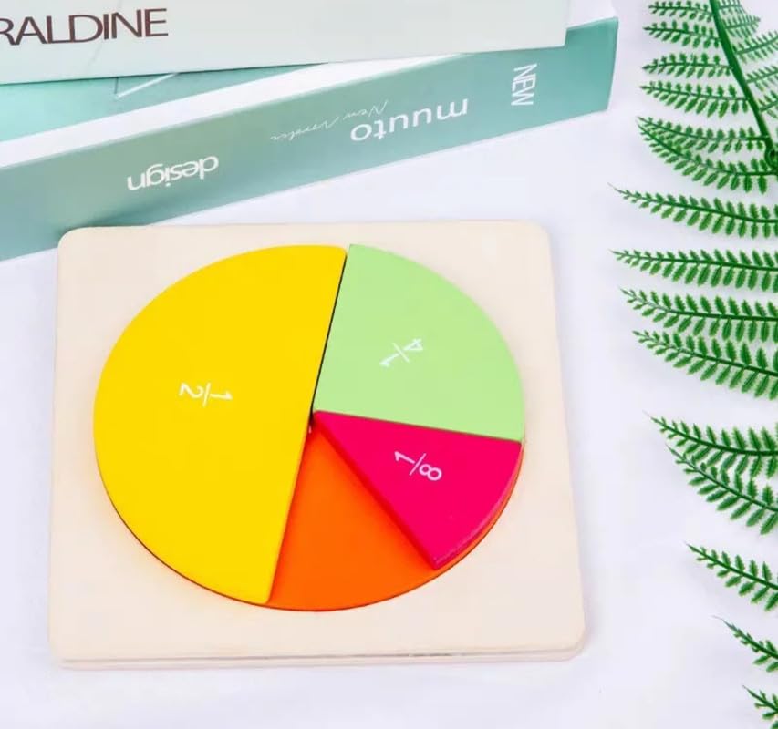 Math Fractions Disks | Montessori Learning Toys