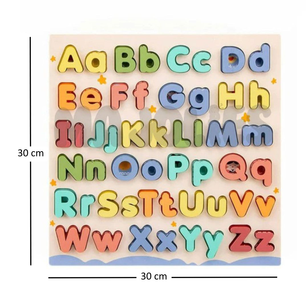 Alphabet Peg Board (Small and Big Letters)