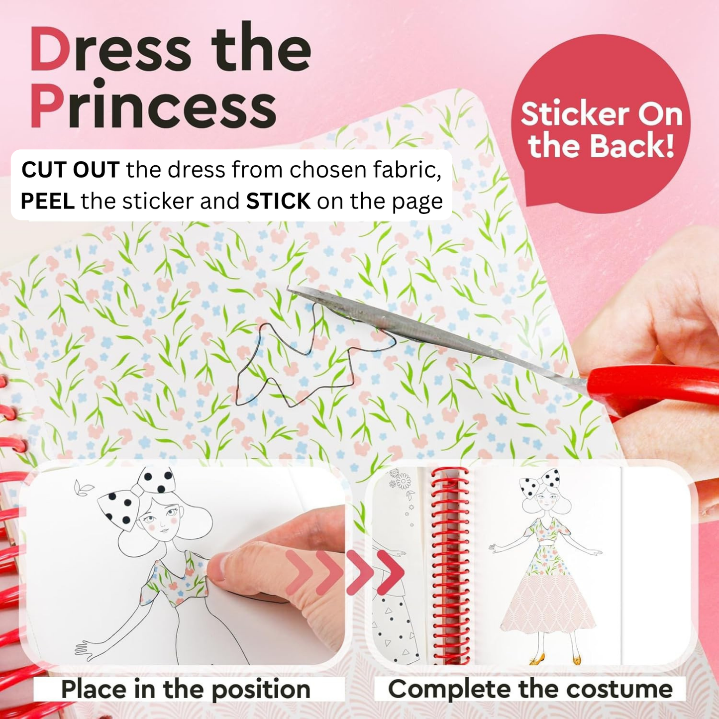 Little Designer - Princess Ball | Fashion Design with Fabrics, Accessory stickers, colors