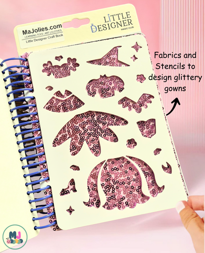 Little Designer - Magic Club | Fashion Design with Fabrics, Accessory stickers, colors
