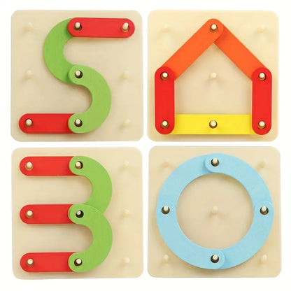 Wooden Hundred Change Collage ABCD