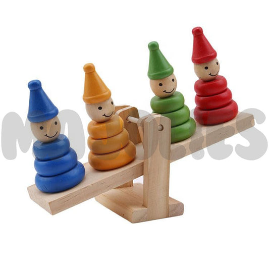 Wooden Balance and Stacker Game