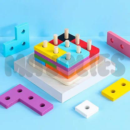 Brainy Blocks - Sorting & Stacking Puzzle