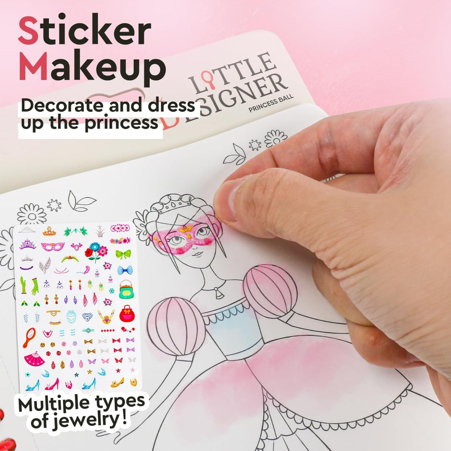 Little Designer - Princess Ball | Fashion Design with Fabrics, Accessory stickers, colors