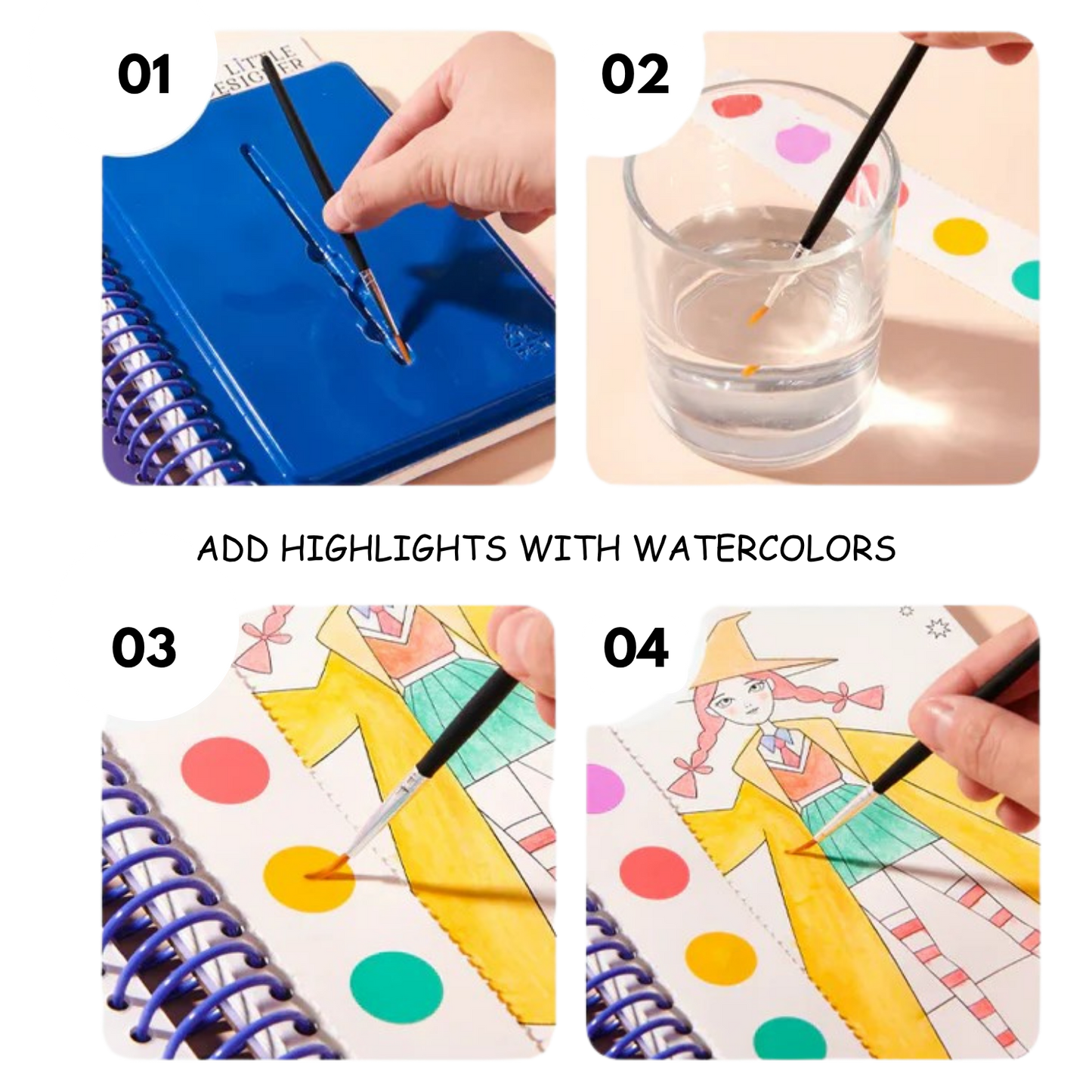 Little Designer - Magic Club | Fashion Design with Fabrics, Accessory stickers, colors