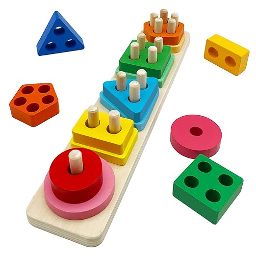 5 in 1 different shape stackers