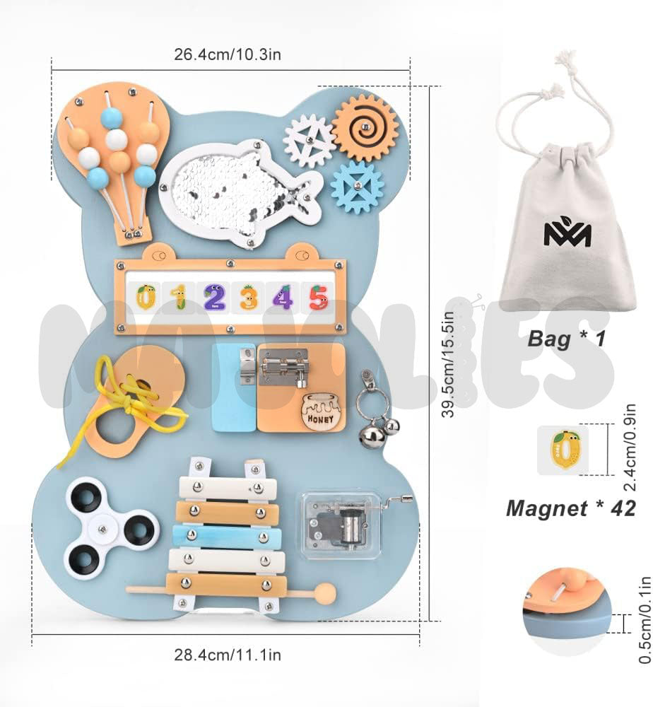 Busy Board - Grizzly Bear