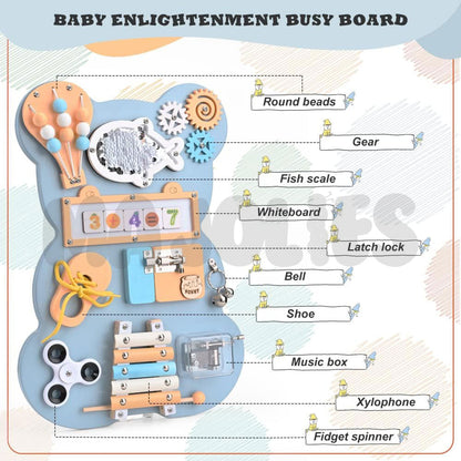 Busy Board - Grizzly Bear