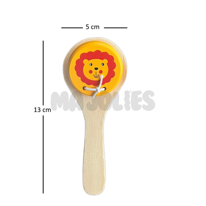Wooden Clapper Rattle