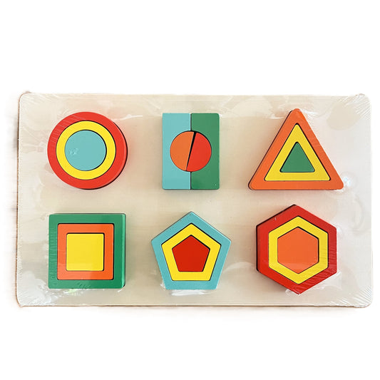 6 Raised Shape Puzzle