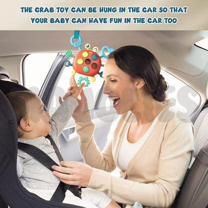 Multi-sensory Pull String Toy - Crab
