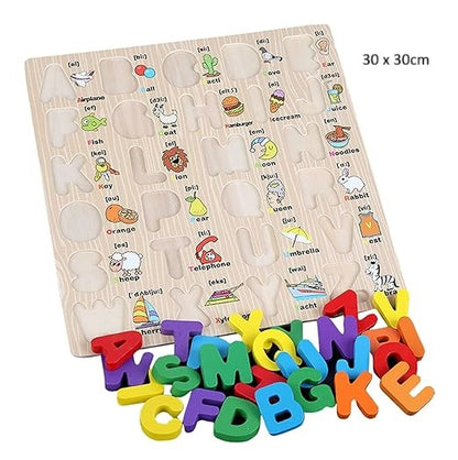 Alphabet Peg Board (with picture capital)