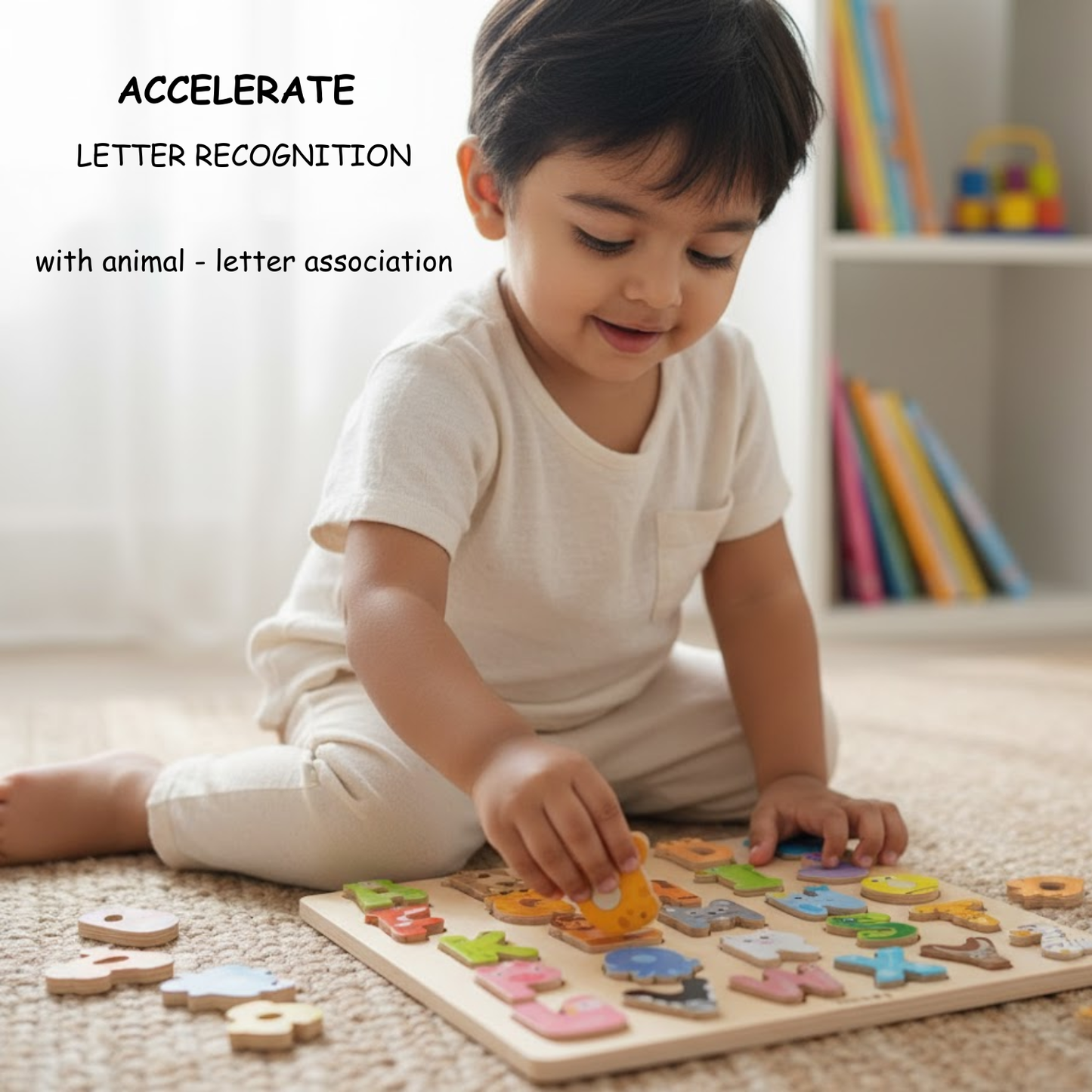Animal Alphabet Learning Board : ACCELERATE Letter Recognition