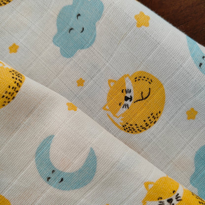 Soft Muslin Zip Frock for Baby Girls (1 YR) – Breathable Summer Wear with Vibrant Prints