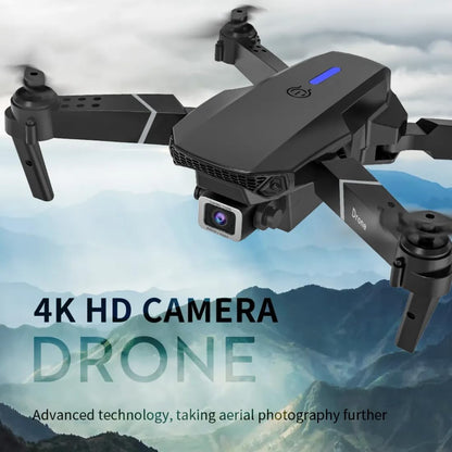 E88 Drone with 1080P Camera 2 Batteries One Key Take Off Land Altitude Hold Automatic Avoidance Obstacles 360° Flip with Aerial Photography Drone Multicolor