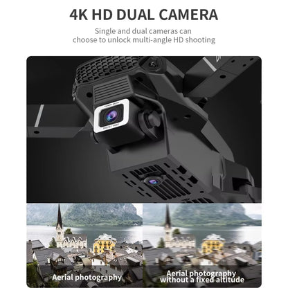E88 Drone with 1080P Camera 2 Batteries One Key Take Off Land Altitude Hold Automatic Avoidance Obstacles 360° Flip with Aerial Photography Drone Multicolor