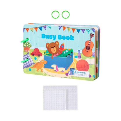 Toddler Busy Book (Reusable Stickers)