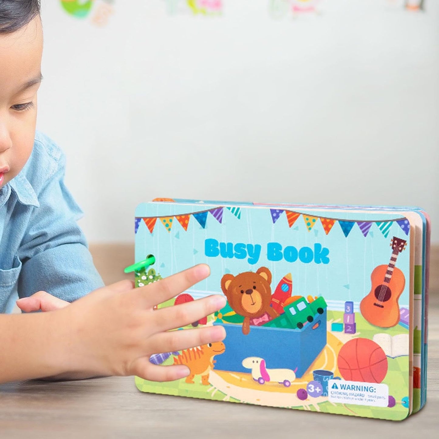 Toddler Busy Book (Reusable Stickers)