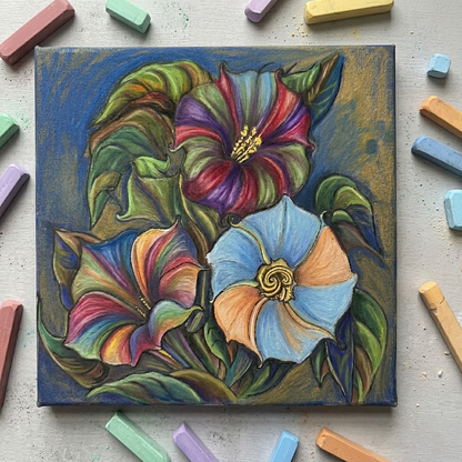 Georgia O'Keeffe - Flower (Canvas 5x5")