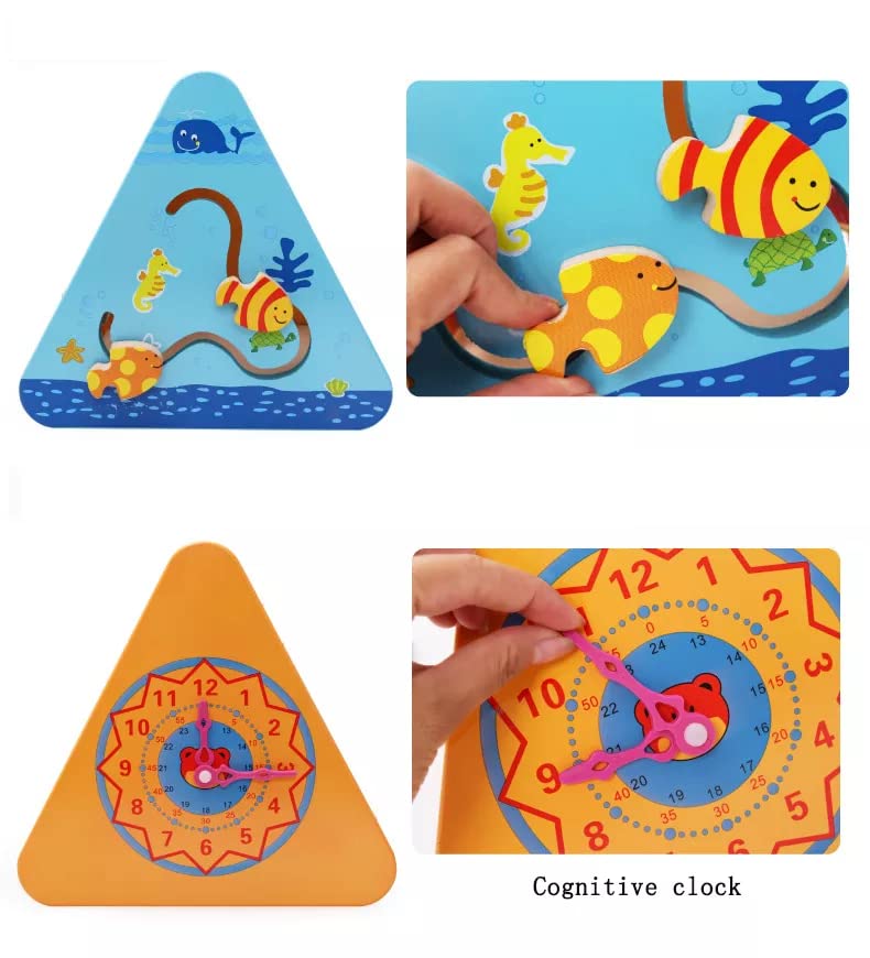 Montessori 5 in 1 Wooden Activity Triangle (Large)