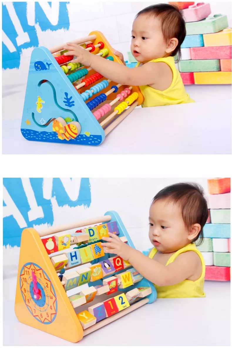 Montessori 5 in 1 Wooden Activity Triangle (Large)