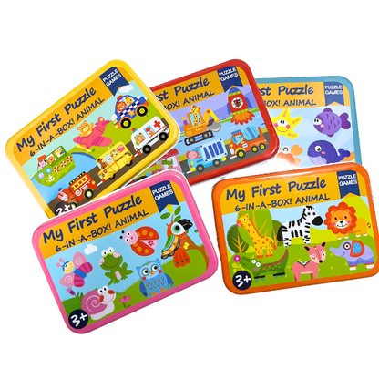 6-in-1 Jigsaw Puzzle Box (Assorted Themes)
