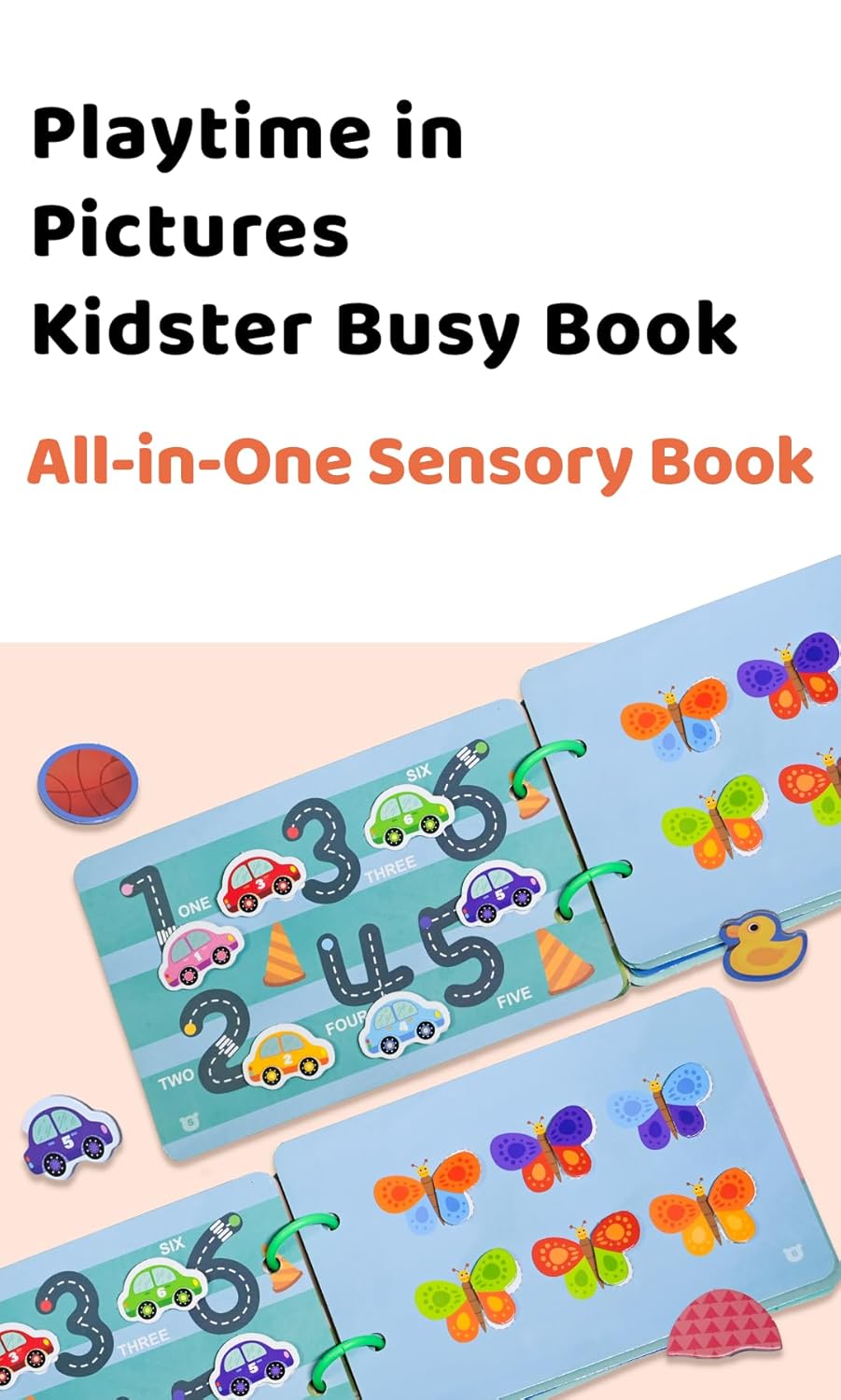 Toddler Busy Book (Reusable Stickers)