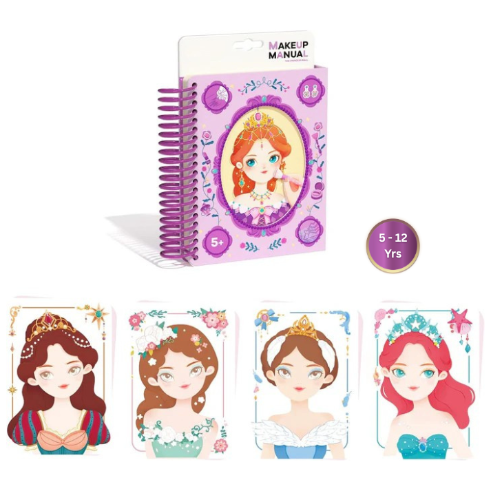 Princess Ball - Makeup & Dressup Craft Activity Book for kids
