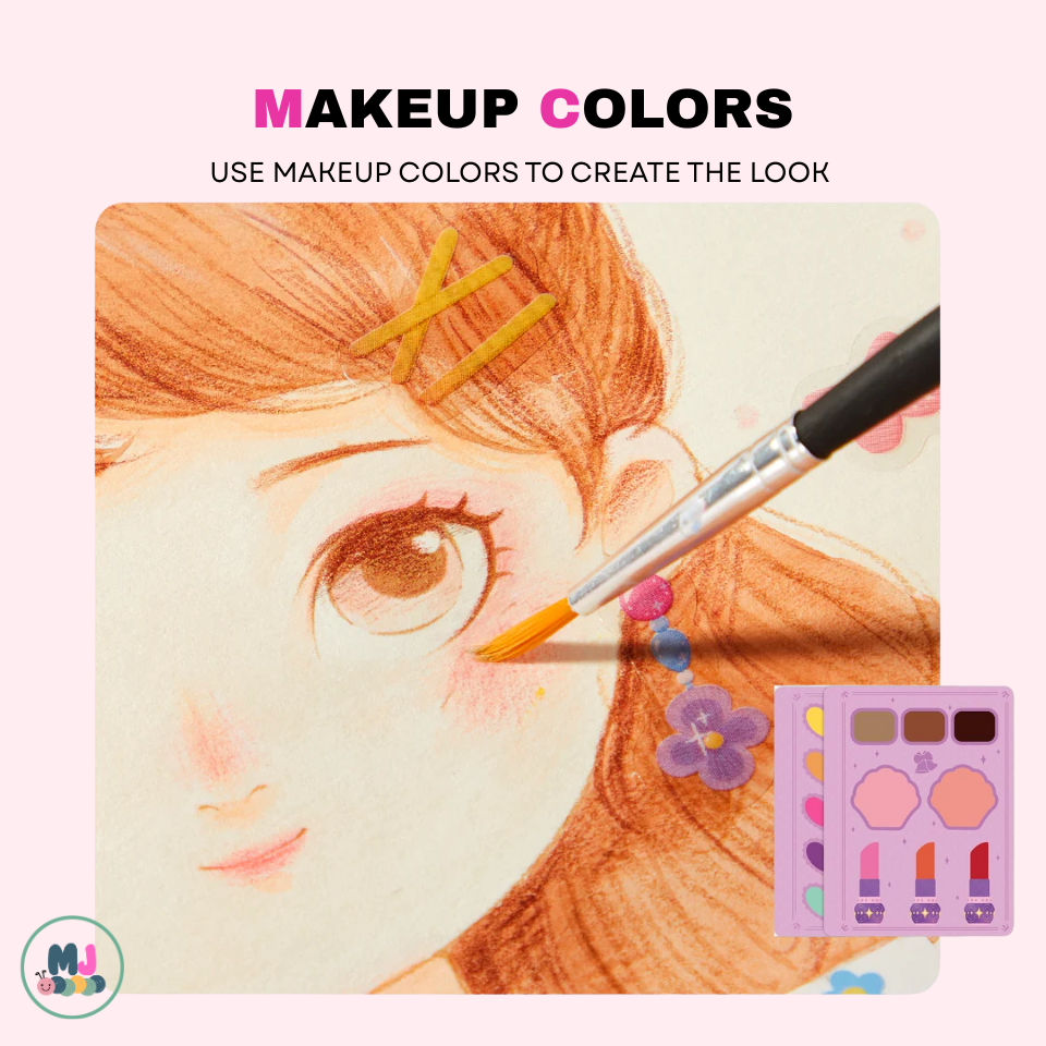 Princess Ball - Makeup & Dressup Craft Activity Book for kids