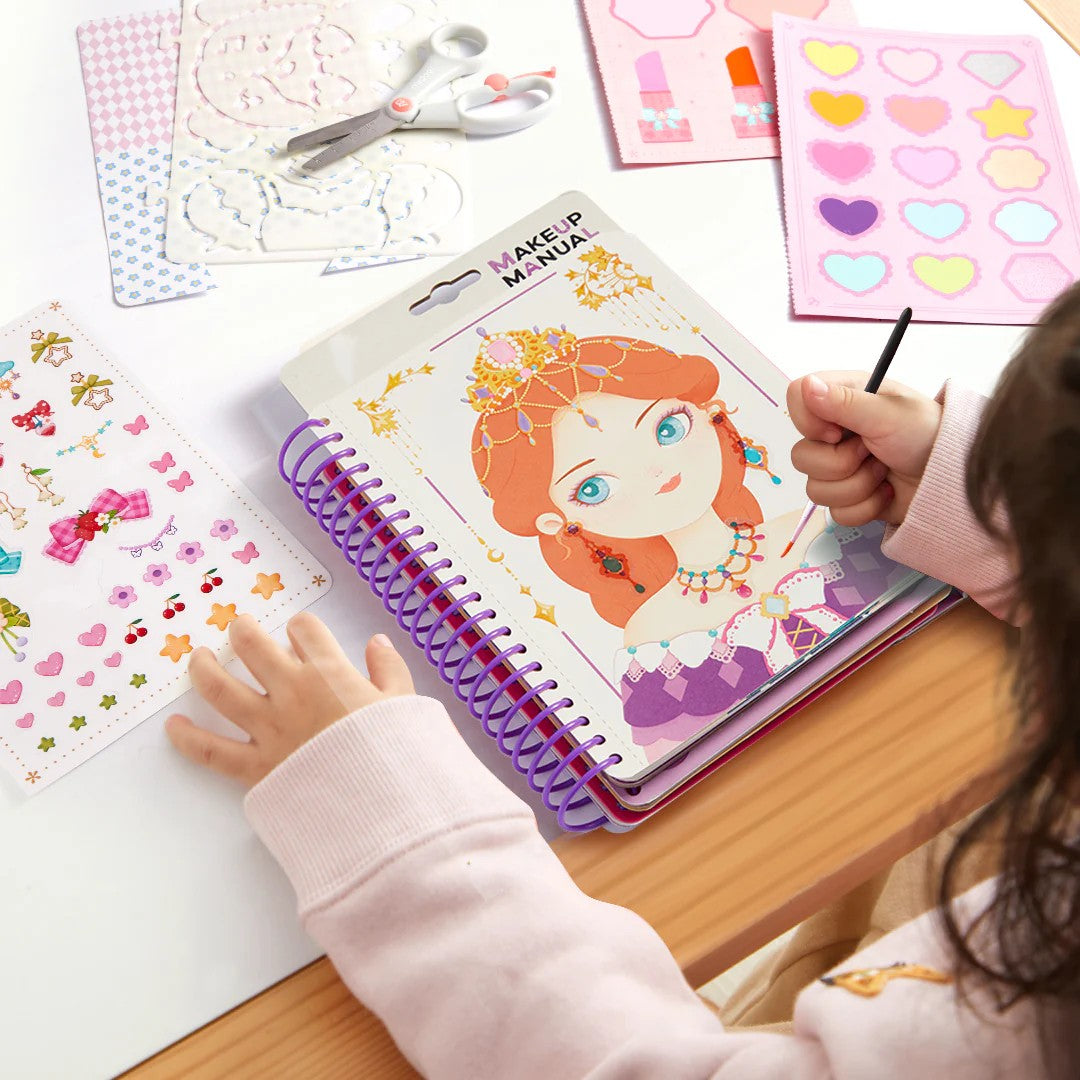 Princess Ball - Makeup & Dressup Craft Activity Book for kids