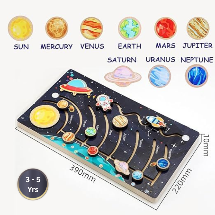 Planet Board Maze | Solar System Puzzle