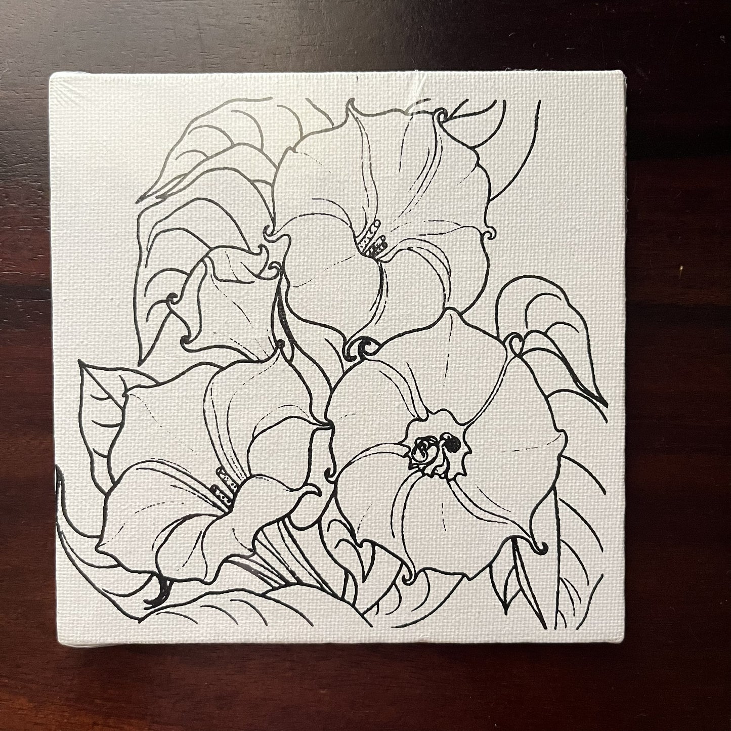 Georgia O'Keeffe - Flower (Canvas 5x5")
