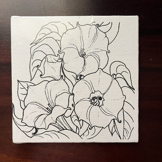 Georgia O'Keeffe - Flower (Canvas 5x5")