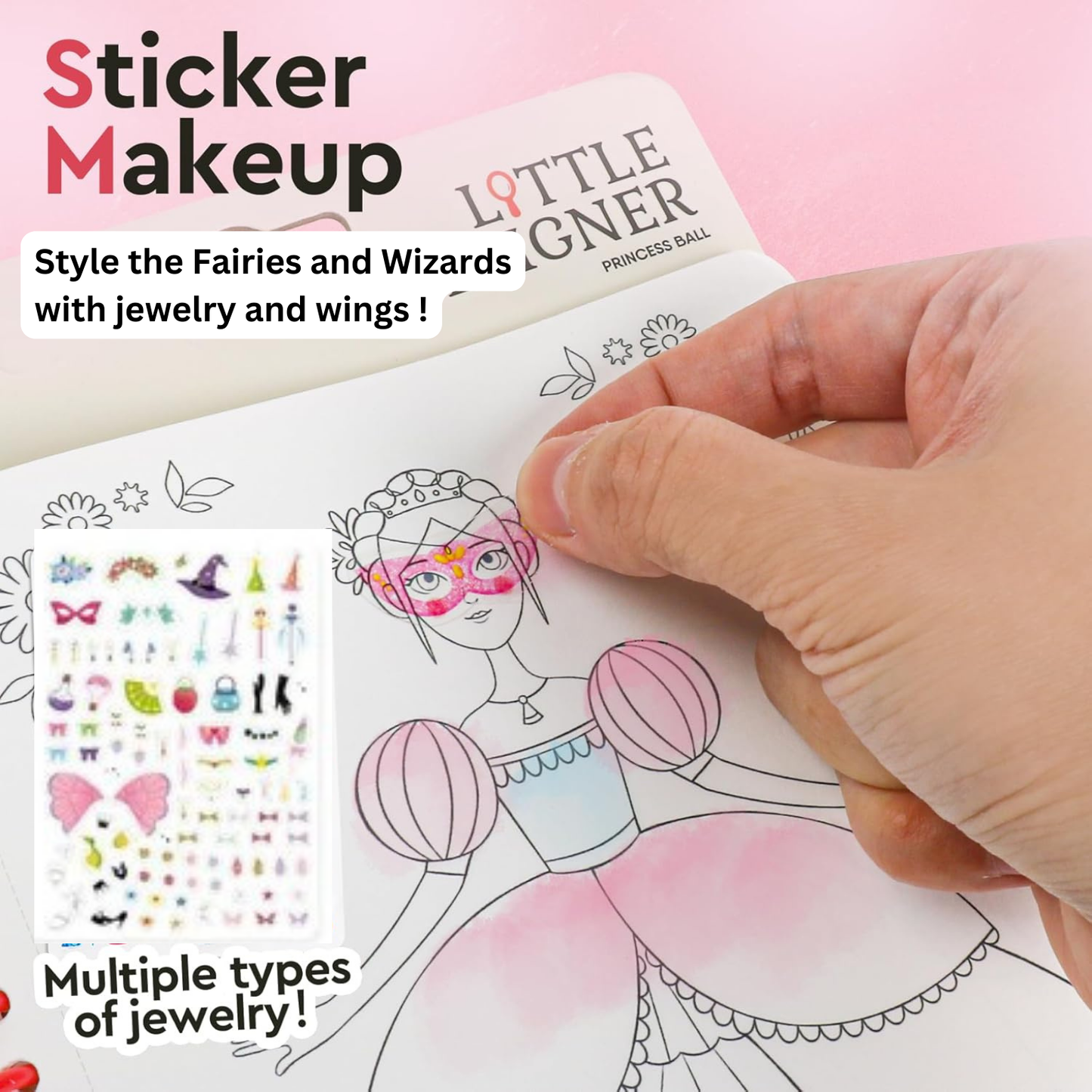 Little Designer - Magic Club | Fashion Design with Fabrics, Accessory stickers, colors