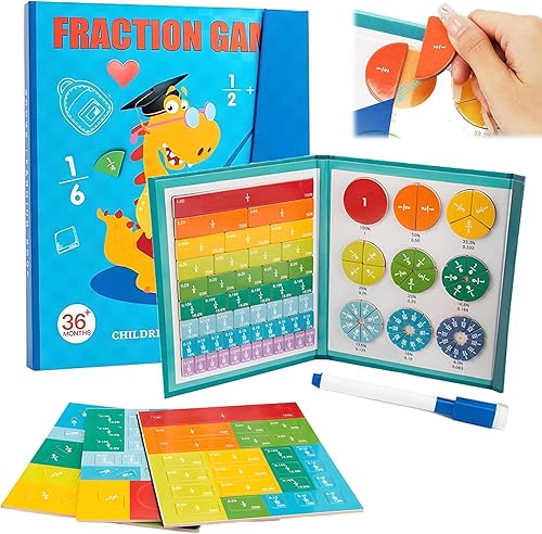 Math Fractions Disks (Magnetic) | Montessori Learning Toys