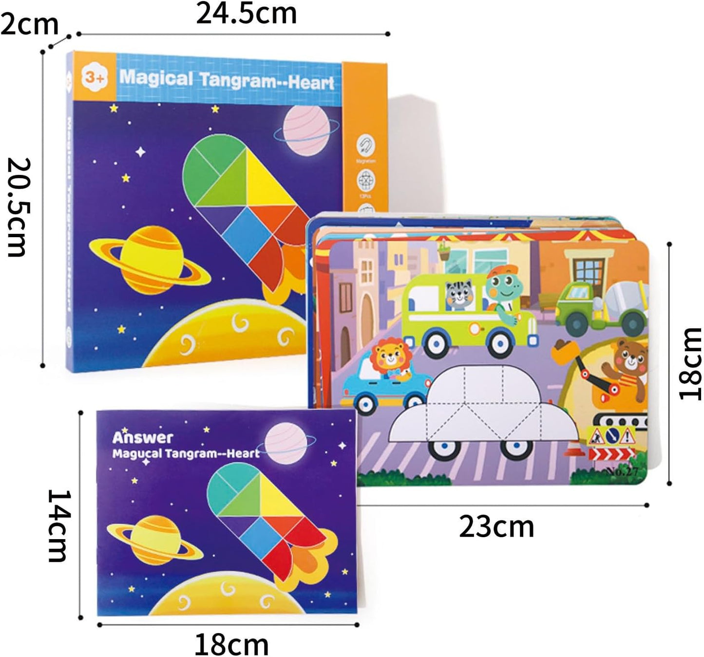 Magnetic Tangram Book