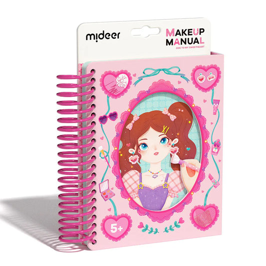 Mideer Makeup Manual - Ode to My Sweetheart | Fashion Design & Watercolor Activity Book for Kids