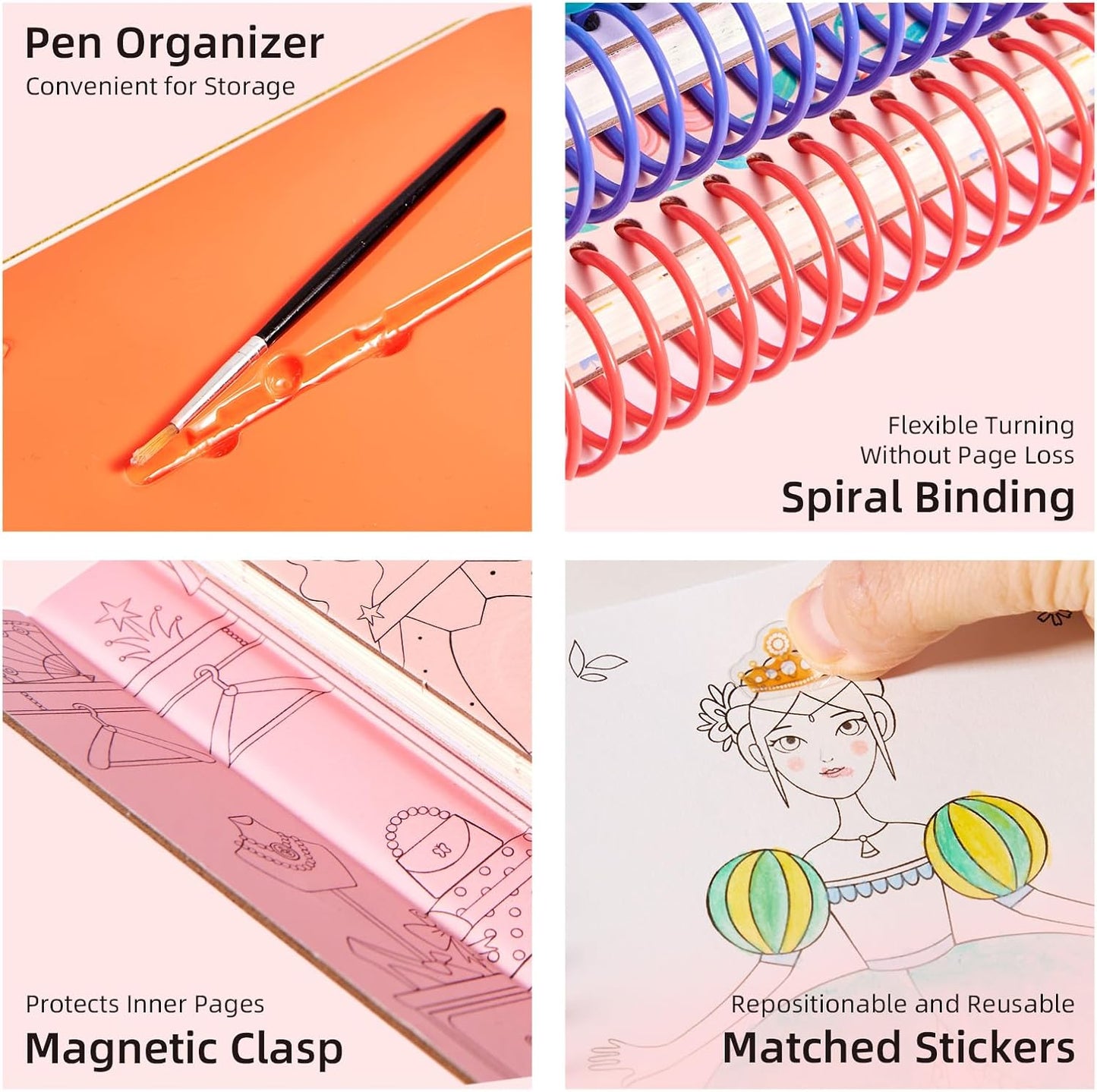 MiDeer Makeup Manual – The Princess Ball | Fashion Design & Watercolor Activity Book for Kids