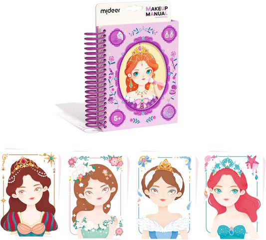 MiDeer Makeup Manual – The Princess Ball | Fashion Design & Watercolor Activity Book for Kids